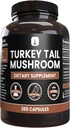 Ingredienti originali puri Tail Mushroom, (365 capsule) No Magnesio o Filler di riso, Sempre Pure, Lab verificato