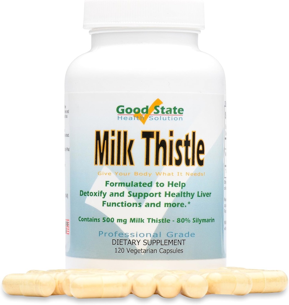 Good State - Milk Thistle Extract - (500 mg) (80% silymarin) (120 veggie Kapseln)