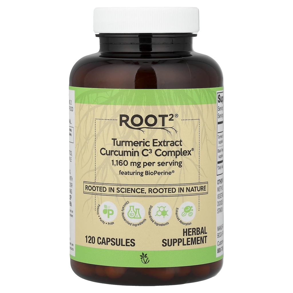 Vitacost Turmeric Extract Curcumin C3 Complex mit Bioperine - 1,160 mg pro Portion - 120 Kapseln