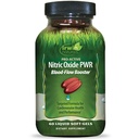 Irwin Naturals Pro-Active Nitric Oxide PWR - Blood-Flow Booster with L-Citrulline Beet Root & Red Spinach - Supports Cardiovascular and Physical Performance Supplements - 60 Liquid Soft-Gels