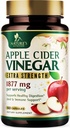 Apfelessig Kapseln 1877mg - Extra Strength Detox & Cleanse mit Vitamin D & Zink - Premium ACV Pillen mit Joint Natural Digestion & Immune Support - Vegetarische Ergänzung - 60 Kapseln