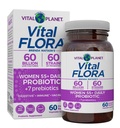 Vital Planet - Vital Flora Women Plus de 55 Probiotiques quotidiens, 60 Million CFU, différentes souches, prébiotiques organiques, soutien vaginal et immunitaire, probiotiques pour la santé digestive pour les femmes 60 Capsules