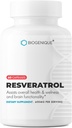 Resveratrol 600mg Potent Antioxidantien & Trans-Resveratrol aus Polygonum Root Extract, fördert Anti-Aging & Cardiovascular Support, 60 Kapseln - Made in USA - Vegan, Non-GMO, Gluten Free