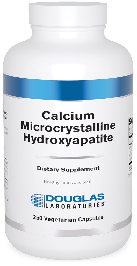 Douglas Laboratories Calcium Microcristalline Hydroxyapatite - Teeth & Bone Health Support* - con Calcium & Phosphorus Micronutrients - Integratori Dietetici - 250 Capsule Vegetariani