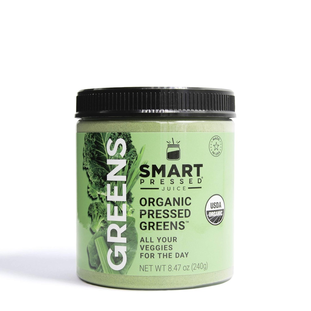 SMART Verts bio pressés Superaliments Poudre de vert biologique pressé à froid Poudre quotidienne pour les femmes et les hommes