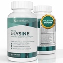 L-Lysine Cold Sore Immune Support Complex – with Vitamin C, Zinc, Bee Propolis, Lemon Balm & 9-in-1 Herbal Complex – Promotes Lip & Skin Health – Antioxidant Immune Formula – 120 Ct