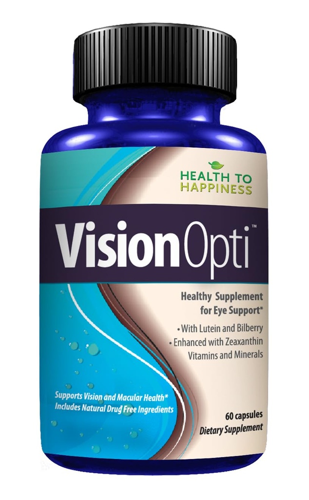 Vision Opti - Augengesundheitsergänzung mit Lutein, Zeaxanthin, Selen, Zink und Vitaminen A & C | 60 Kapseln