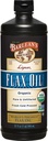 Lignan organico di Barlean Omega 3 Flaxseed olio liquido supplemento per gli uomini e le donne, Cold Press Flax Seeds, 7230mg ALA Fatty Acid, Vegan e Gluten Free, 32 oz