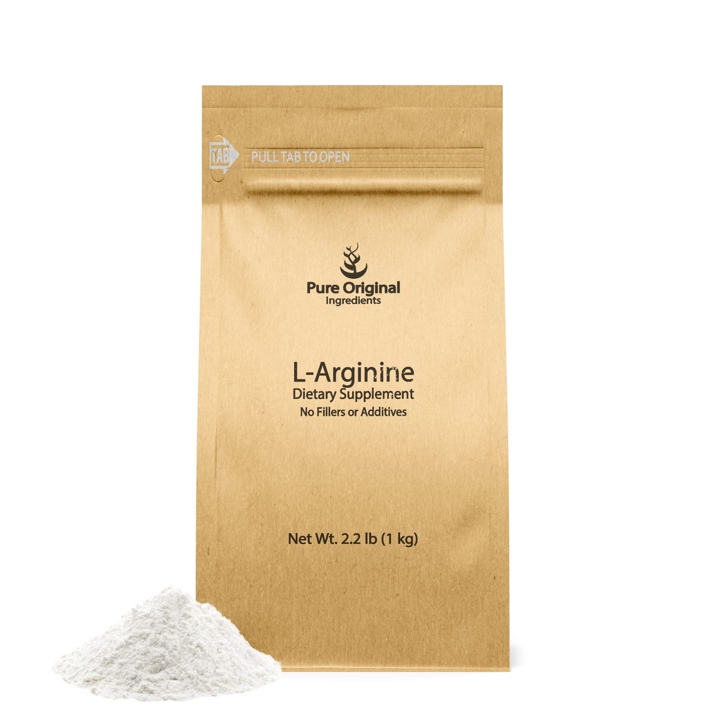 PURE INGREDIENTI ORIGINALI L-Arginina (2.2 lb) Pure, No Filler o Additivi