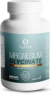 Magnesio Glycinate 800mg/High Absorption – Supporta benessere/Sleep/Muscle Funzione/Heart Health/Stress Relief