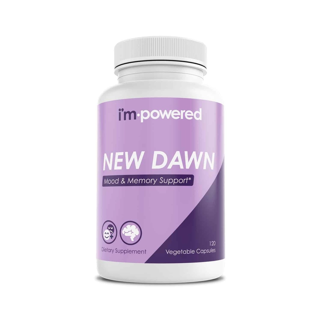 I'm Powered New Dawn Lithium Orotate, 10mg, Mood Support Supplement, 120 Capsules, Vegetarian