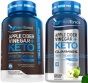 Herbtonics Apple Cider Essig Kapseln mit Keto BHB - Unterstützt Verdauung, Detox und Stoffwechsel für Frauen und Männer, Sugar-Free, Keto Formel.