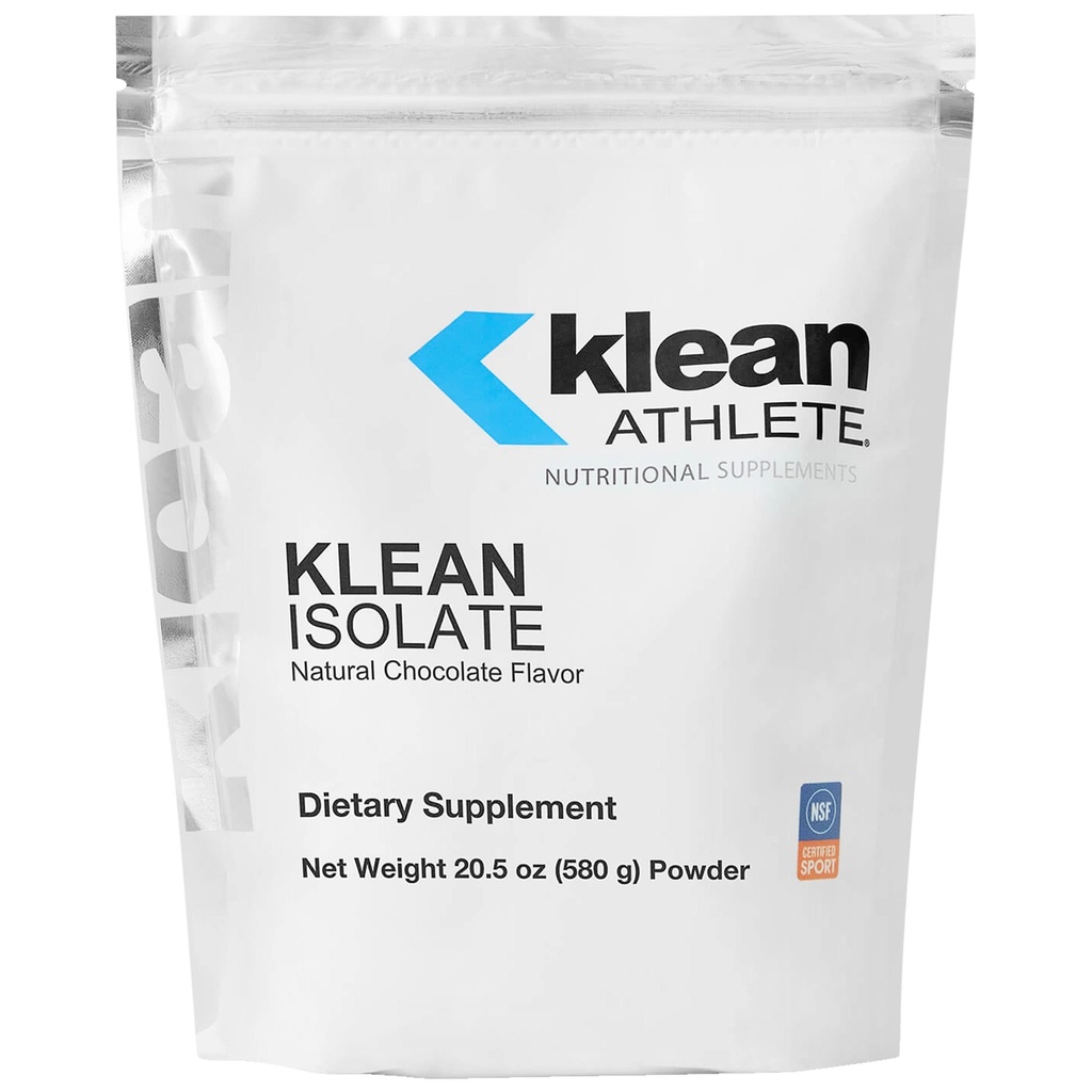 Klean Athlete Klean Isolate | Whey Protein Isolate per migliorare l'assunzione giornaliera di proteine e aminoacidi per l'integrità muscolare* | Certificato NSF per lo sport | 20 Serve | Natural Chocolate Flavor