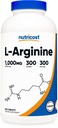 Nutricost L-Arginine 1000mg, Amino Acid Tablets (300 Tablets)