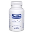 Pure Encapsulations Daily Calm - Vegan Stress & Sleep Support Supplément - Contient Ashwagandha, Safran, GABA & L-Theanine - Non-OGM, sans soja et sans gluten - 60 Capsules