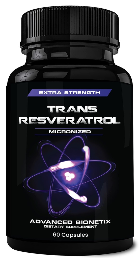 2X Potency Micronized Trans Resveratrol Ergänzung. 1200mg pro 2 Kapseln. Hohe Absorption Antioxidans Formel. Fördert Anti Aging, kognitive Unterstützung und Herzgesundheit