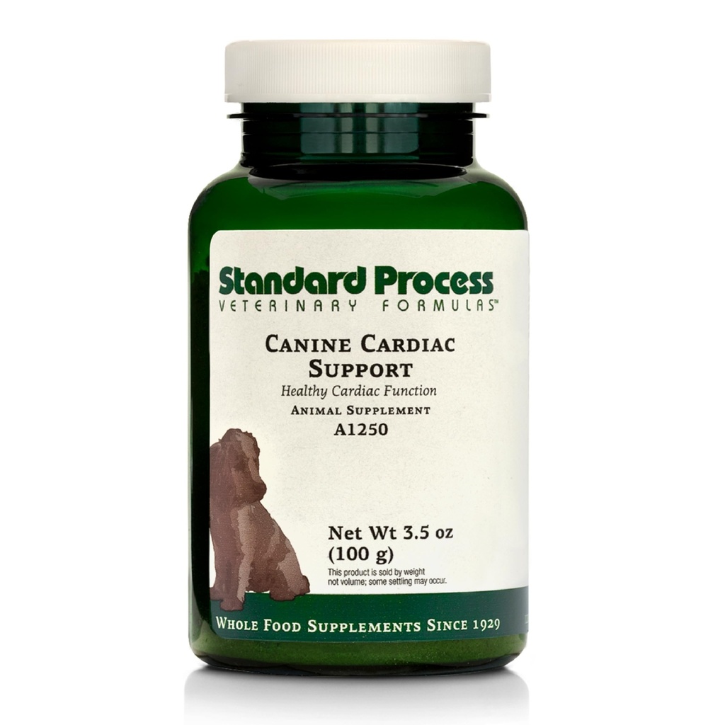 Standard Process Inc. Canine Cardiac Support - Dog Heart Health Supplement - Nutritional Formula to Support Cardiac Function - Pet Health Supplement with Selenium - 100 g