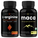 NutraChamps L-Arginin Kapseln und Maca Kapseln 2 Packung Bundle