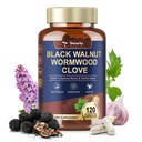 Totaria 120 Counts 25-in-1 Wormwood Black Walnut Clove Cleanse for Humans Capsules - Gut Cleanse & Digestive & Liver Health with Clove Pumpkin Seed Oil Garlic Oregano - Herbal Vegan Capsules