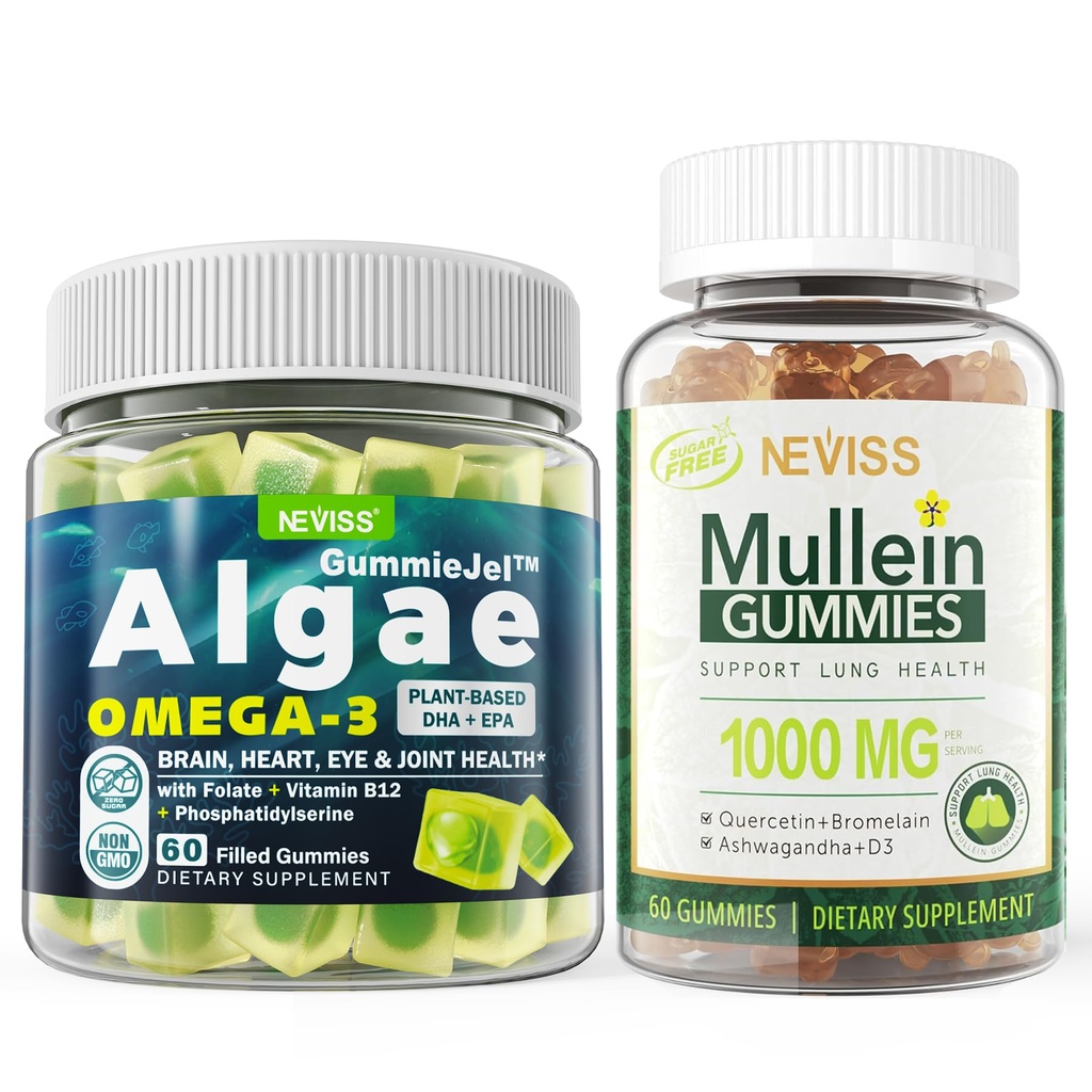 Vegan Omega 3 Gummis 1000mg + Mullein Gummis