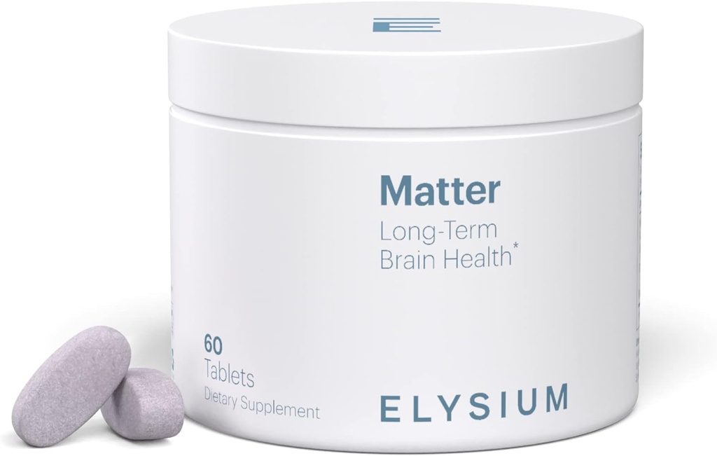 ELYSIUM Matter - 30 Serve - Supplemento cervello per memoria e messa a fuoco Omega 3 Supplemento + DHA - Vitamine per sostenere la salute e la memoria del cervello