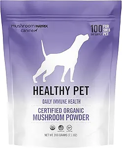 Om Mushroom Matrix Gesunde Pet Pilz-Ergänzung, Unterstützt Tägliche funktionelle Immununterstützung für Hunde & Katzen, 200 Gramm, 7.1 oz