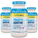 HEAL-N-SOOTHE Joint Support Supplements - Proteolytische Enzyme wie Bromelain & Papain, mit Boswellia, Turmeric & Ginger- Promotes Protein Digestive Function & Body Defense Wellness- 90 Count (3 Pack)