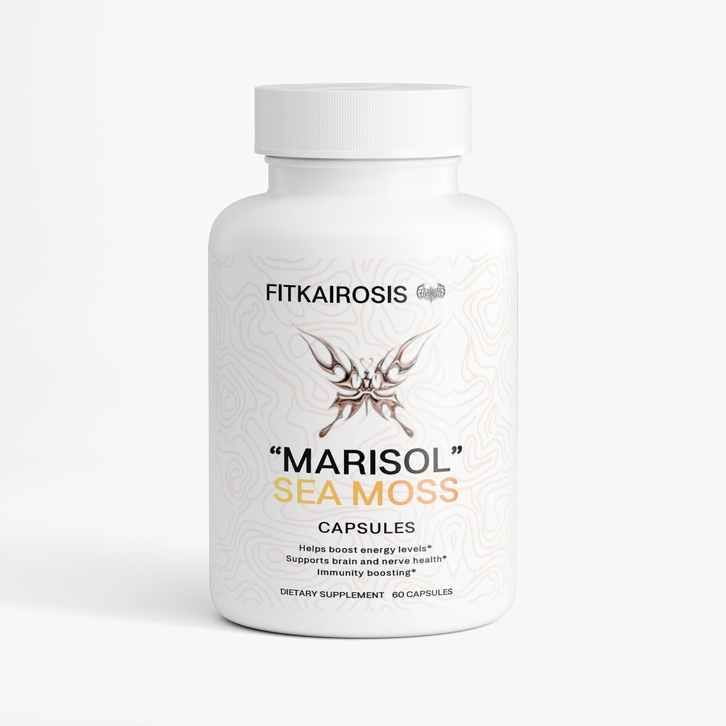 Marisol Sea Moss Capsules - Irish Moss, Bladderwrack & Burdock Root for Immune Support, Thyroid Health & Digestive Wellness - 60 Capsules, USA Made