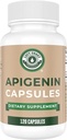 La performance de la côte gauche Apigenin supplément 50mg Capsules - 4 mois d'approvisionnement - Flavonoïde puissant pour améliorer le sommeil, la relaxation et le stress
