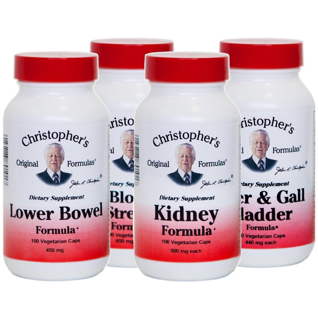 Christopher's Original Formulas Herbal Cleansing Starter Kit – 12 Piece Herbal Cleanse Program – 6 Week Course – Made in USA