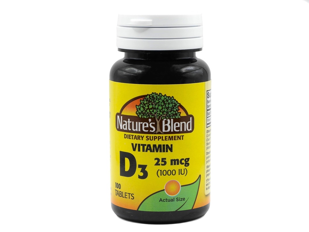 NAT B VIT D3 TB 1000IU 100 par mélange naturel