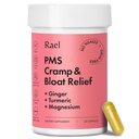 Rael PMS Supplemento, Equilibrio dell'ormone per le donne, Rilievo da Crampe mestruali, Periodo Bloating, Mood Swings Trattamento con Turmerico, Ginger, Magnesio, No NSAIDs, Vegan (28 capsule)