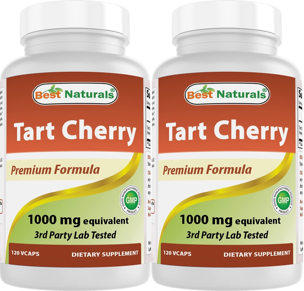 Best Naturals Tart Cherry Extract 1000 mg 120 Kapseln (120 Count (Pack von 2))