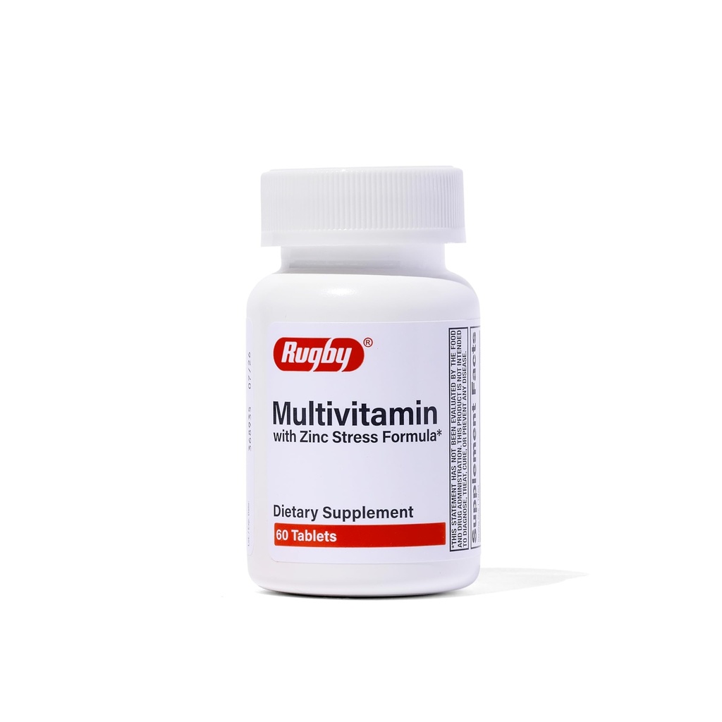 Rugby Multivitamin con Zinc Stress Formula - Integratore alimentare - 60 compresse (1 Confezione)