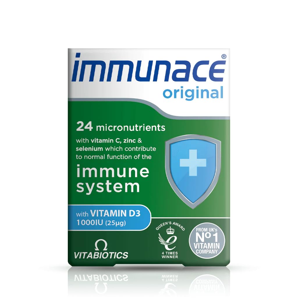 Vitabiotics Immunace Original - Advanced Micronutrient and Immune System Support | Vitamin C, Zinc, and Selenium - 30 Tablets