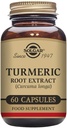 Solgar Standardized Turmeric Root Extract 400 mg, 60 pflanzliche Kapseln - Antioxidans Unterstützung für Gehirn, Gelenk, & Immune Gesundheit - Non-GMO, Vegan, Glutenfrei, Dairy Free, Kosher - 60 Servierungen