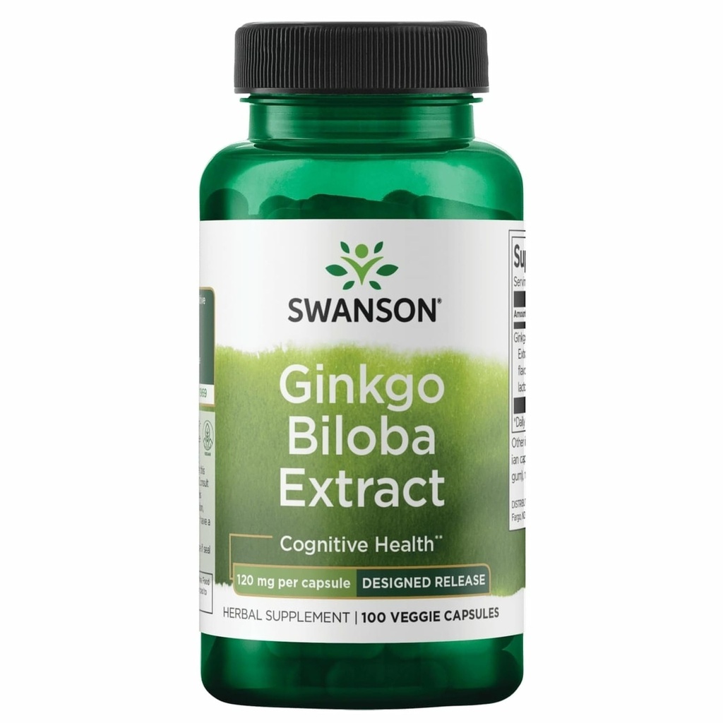 Delayed-Release Ginkgo 120 mg 100 Caps von Swanson Ultra