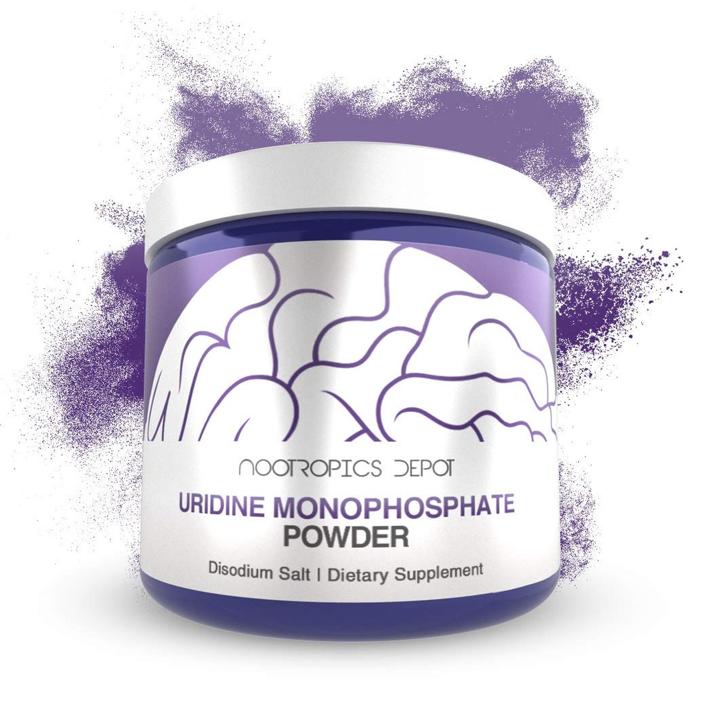 Nootropics Depot Uridine Monophosphate Powder | 60 Grams | Disodium Salt | Supports Healthy Cognitive Function + Enhances Memory* | Supports Healthy Mitochondrial Function*