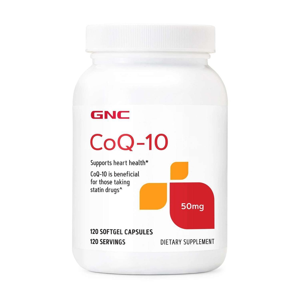 GNC CoQ-10 50mg, Supporta la salute del cuore, 120 Conte