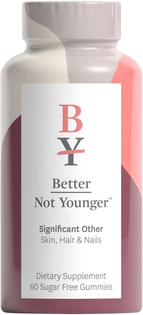 Besser nicht jünger Signifikante andere Haare, Haut und Nägel Beilage - Zuckerfreie Gummi für Haarwachstum mit Vitamin A & Biotin - Cruelty-Free Women Hair Growth Treatment - 60ct, Erdbeeren Geschmack