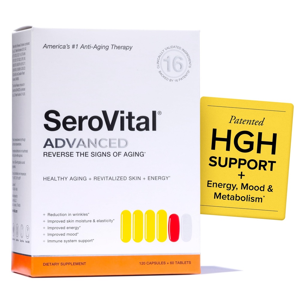Serovital Advanced for Women Supplement - Skin Benefits, Energy, and Sleep - 30 Day Supply