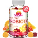 Probiotic Gummies Sugar Free 3 Billion CFU reduzieren Gas, Bloating - Probiotika für Frauen, Kinder und Männer Probiotic- Bacillus Coagulans- Natürlich, Vegan, Vegetarisch, Kosher, Halal –90 Gummy Probiotics