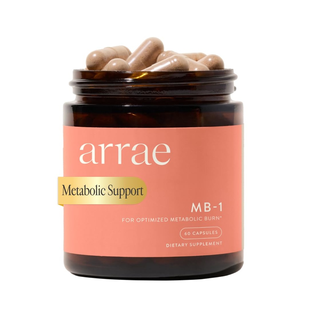 Arrae MB-1, Natural Dietary Supplement, Control Appetite, Increase Energy, Support Healthy Metabolism, 60 Capsules