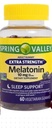 Melatonin Adult Gummies, Extra Strength, Sleep Support by Spring Valley, 10 mg, 60 Ct