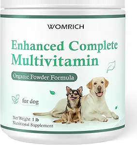 Vitamine di cane e integratori Probiotici Polvere 1LB - Multivitamina completa potenziata per cani Integratore alimentare di cani fatto in casa Supporta Immune, Pelle & Cappotto, Digestione con vitamine, Omega-3, Probiotici