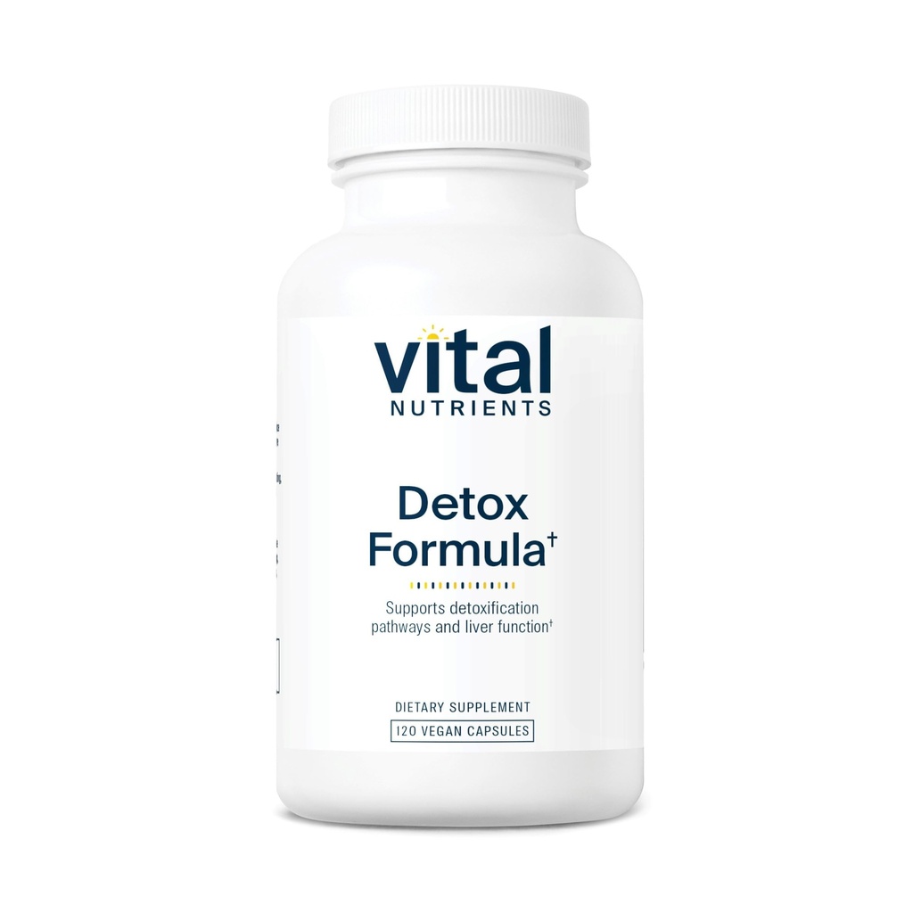 Vital Nutrients Detox Formula - Vegan Liver Detox - Antioxidant Supplement Promotes Liver & Detoxification Support - Gluten, Dairy, Soy Free - Non-GMO - 120 Capsules
