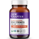 Nouveau chapitre Supplément de calcium - Calcium organique avec magnésium, vitamine D3+K2, 70+ minéraux traces pour la santé des os, sans gluten, comprimés minces faciles à avaler - 180 Compte