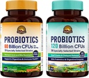 Vitalitown Probiotic Bundle (Pack mit 2) | Probiotics 60 Billion CFUs (Item 1) & Probiotics 120 Billion CFUs (Item 2) | Shelf Stable | Digestive & Immune Health | 30 Day Supply