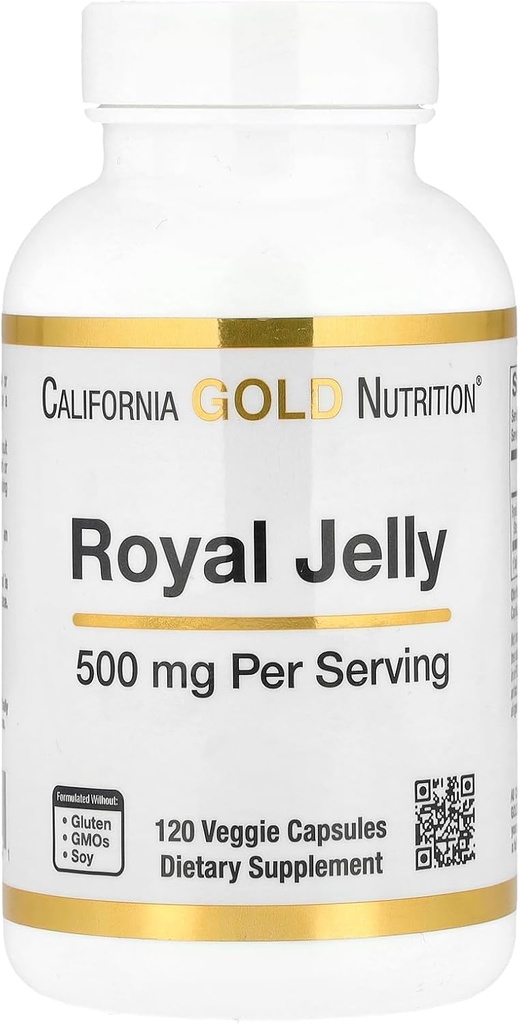 California Gold Nutrition Royal Jelly, 500 mg, 120 capsule vegetali