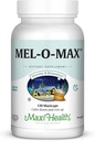 Maxi Health Mel-O-Max - Melatonin - mit Valerian Root - Schlafhilfe - 120 Kapseln - Kosher